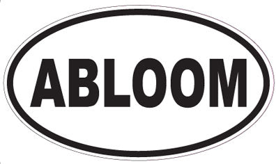 ABLOOM - Oval Sticker