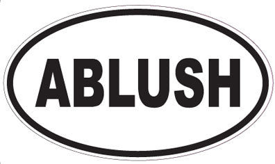 ABLUSH - Oval Sticker