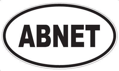 ABNET - Oval Magnet