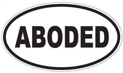 ABODED - Oval Sticker