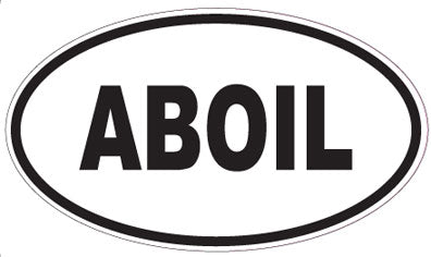 ABOIL - Oval Magnet