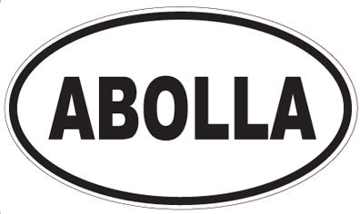 ABOLLA - Oval Sticker