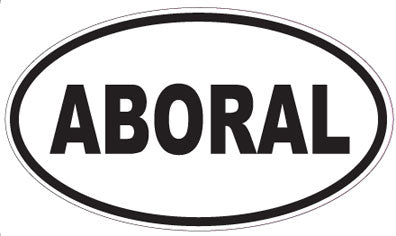 ABORAL - Oval Sticker