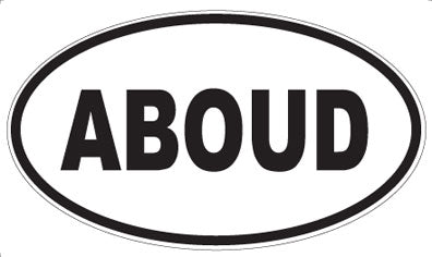 ABOUD - Oval Sticker