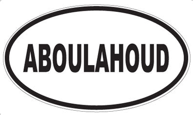 ABOULAHOUD - Oval Sticker