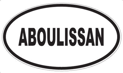 ABOULISSAN - Oval Sticker