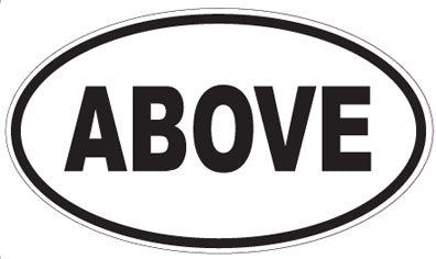 ABOVE - Oval Magnet