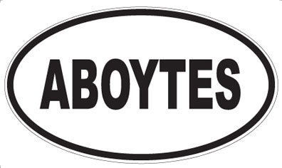 ABOYTES - Oval Sticker
