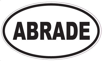 ABRADE - Oval Sticker
