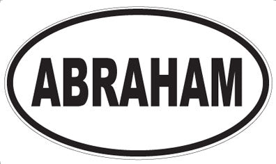 ABRAHAM - Oval Magnet