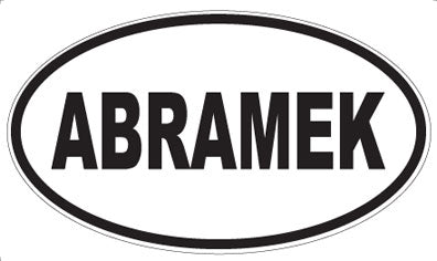 ABRAMEK - Oval Magnet