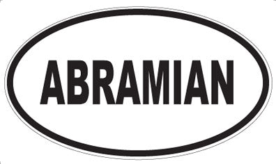 ABRAMIAN - Oval Sticker