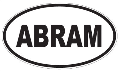 ABRAM - Oval Magnet