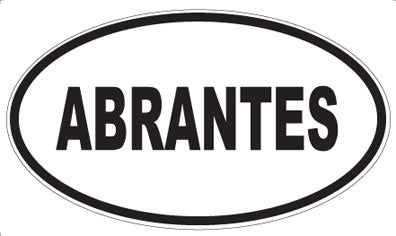 ABRANTES - Oval Magnet