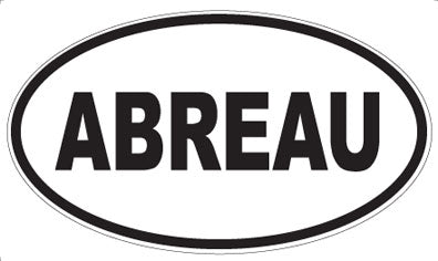 ABREAU - Oval Sticker