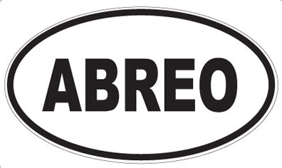 ABREO - Oval Sticker