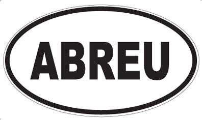 ABREU - Oval Magnet