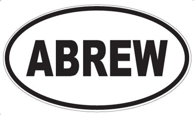 ABREW - Oval Sticker