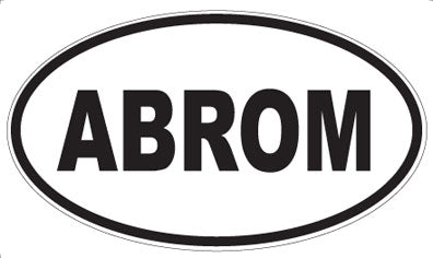 ABROM - Oval Magnet