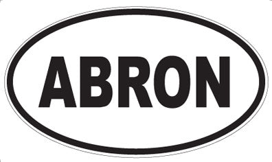 ABRON - Oval Sticker