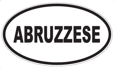 ABRUZZESE - Oval Sticker