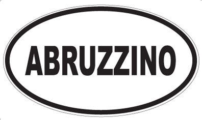 ABRUZZINO - Oval Sticker