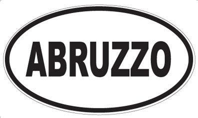 ABRUZZO - Oval Sticker