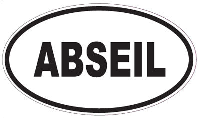 ABSEIL - Oval Sticker
