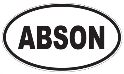 ABSON - Oval Sticker