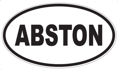 ABSTON - Oval Sticker