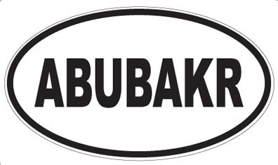 ABUBAKR - Oval Magnet
