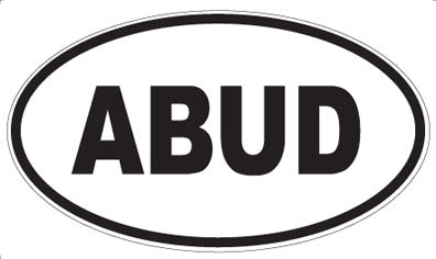 ABUD - Oval Sticker