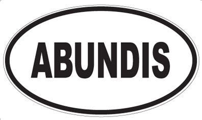 ABUNDIS - Oval Magnet