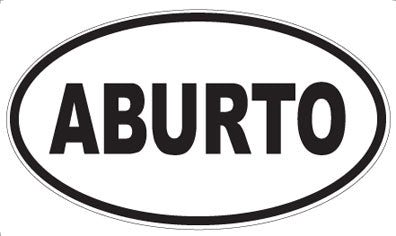 ABURTO - Oval Sticker