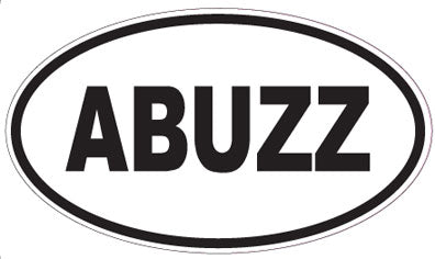 ABUZZ - Oval Sticker