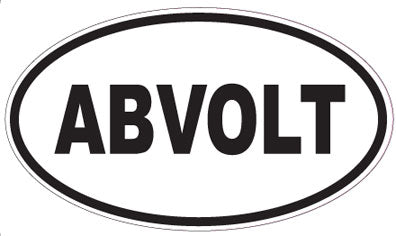 ABVOLT - Oval Sticker