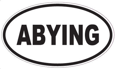 ABYING - Oval Sticker