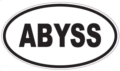 ABYSS - Oval Magnet