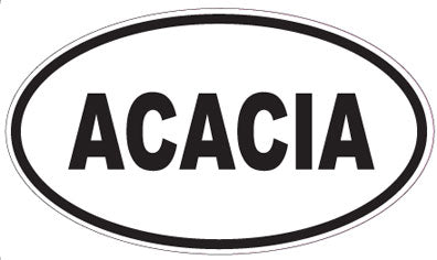 ACACIA - Oval Sticker