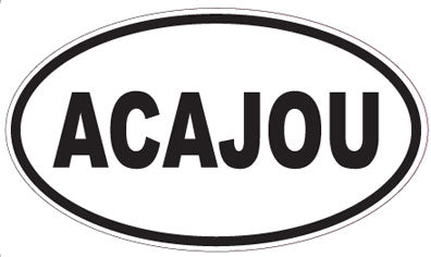 ACAJOU - Oval Sticker