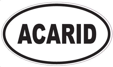 ACARID - Oval Sticker