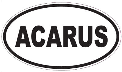 ACARUS - Oval Sticker