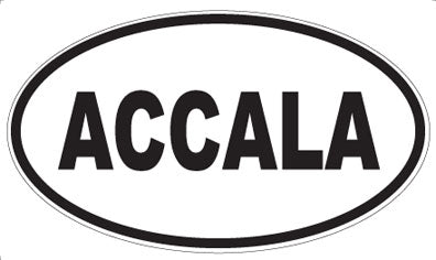 ACCALA - Oval Sticker