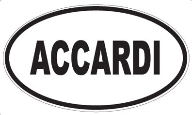 ACCARDI - Oval Sticker