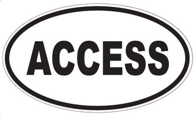 ACCESS - Oval Sticker