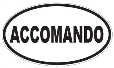 ACCOMANDO - Oval Sticker