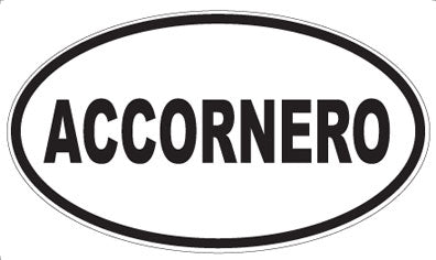 ACCORNERO - Oval Sticker