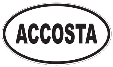ACCOSTA - Oval Magnet