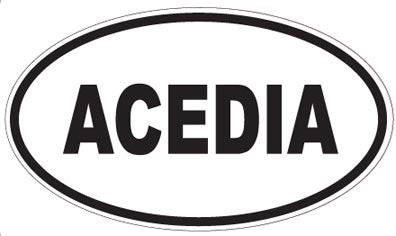 ACEDIA - Oval Sticker