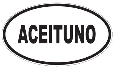 ACEITUNO - Oval Sticker